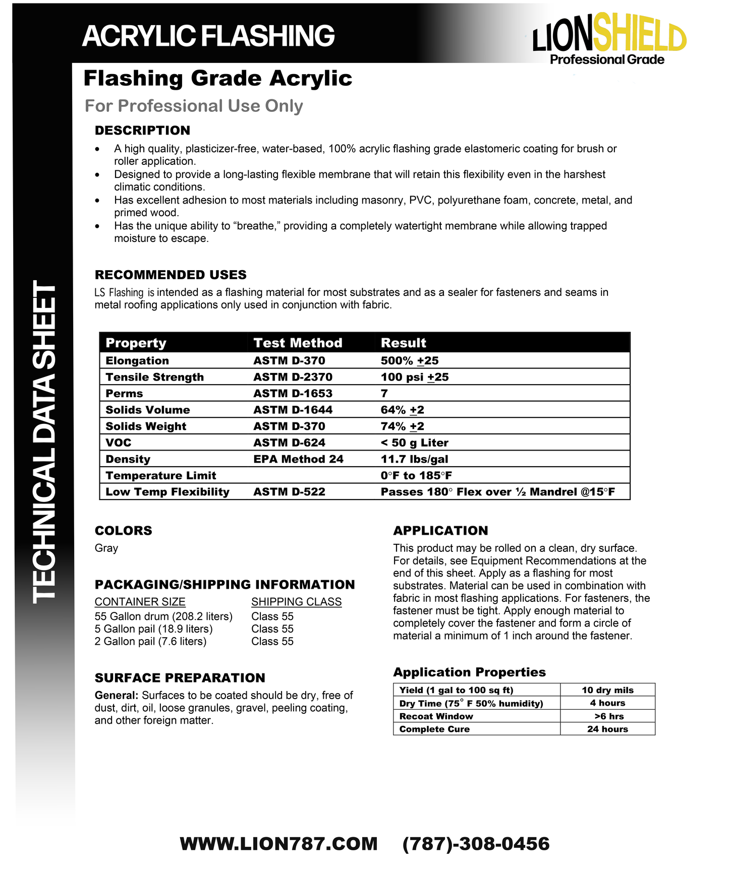 LionShield Acrylic Flashing