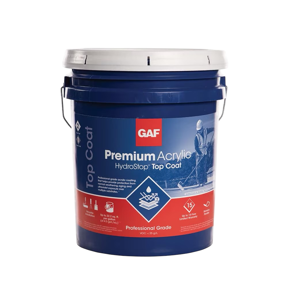 GAF Premium Acrylic HydroStop™ Top Coat