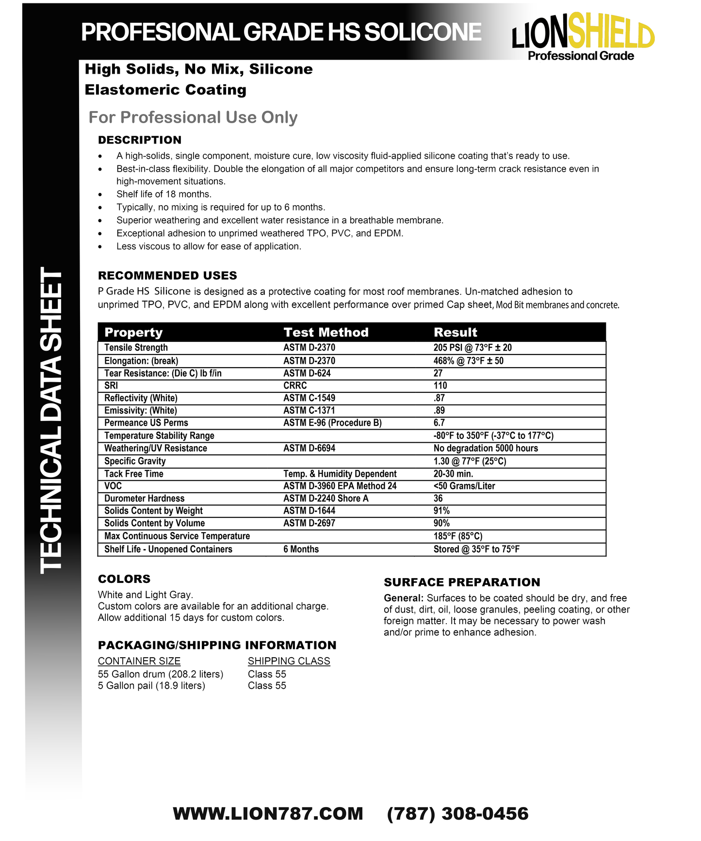 LionShield Silicone High Solids